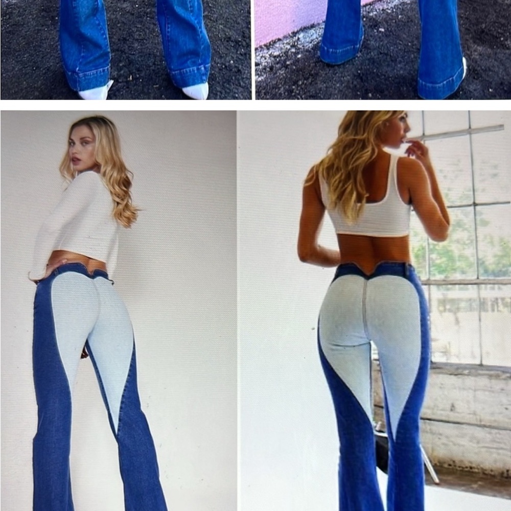 Revice True Romance Jeans Juliet Wash two tone heart shape high waisted
